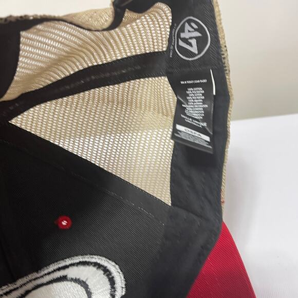 Georgia Bulldogs Collage Hat Mens Red Snapback Adjustable Trucker Cap '47 Brand - Picture 3 of 7